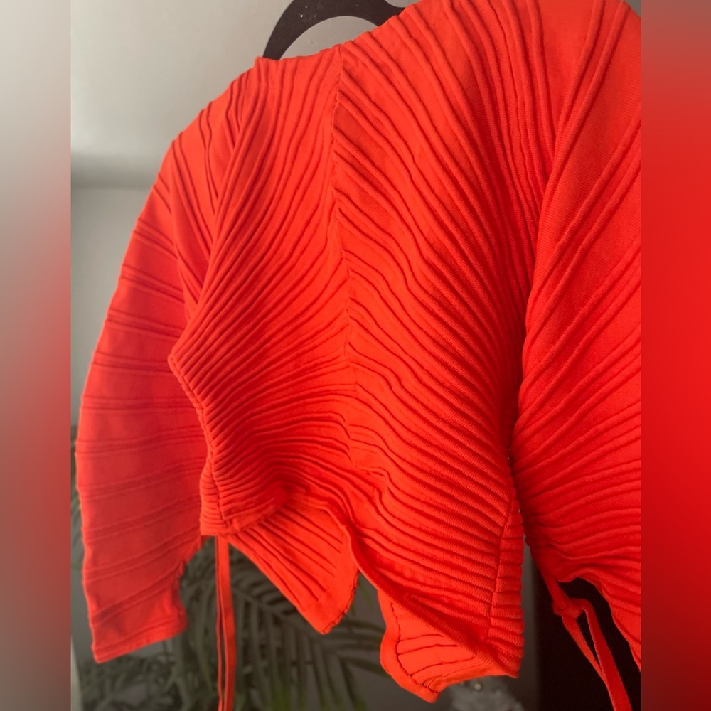 NWOT Cult Gaia Blair Cardigan Orange - Picture 11 of 12